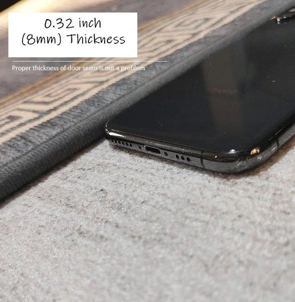 Entryway Runner Rugs, Easy Care Entrance Hallway Runners, Modern Extra Long Hallway Runners, Long Narrow Runner Rugs, Washable Kitchen Runner Rugs, Blue Hallway Runners-LargePaintingArt.com