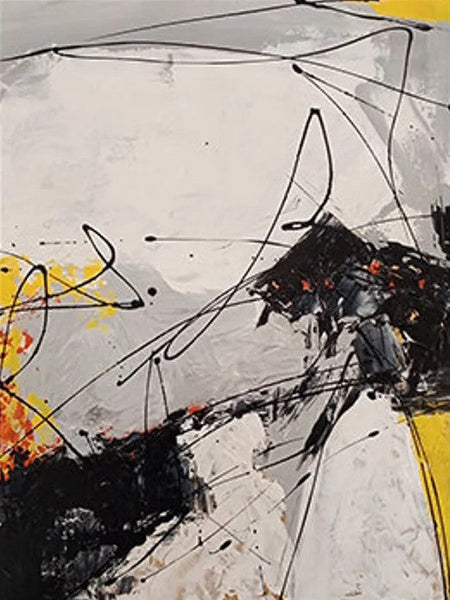 Dining Room Canvas Painting, Large Canvas Painting for Office, Simple Modern Acrylic Paintings, Contemporary Modern Artwork-LargePaintingArt.com