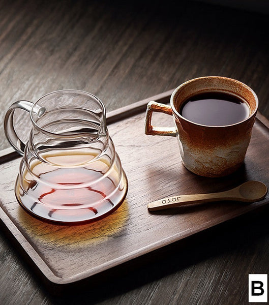 Large Capacity Coffee Cups, Modern Handmade Pottery Coffee Cup, Large Unique Tea Cup, Creative Brown White Black Blue Ceramic Coffee Mugs-LargePaintingArt.com