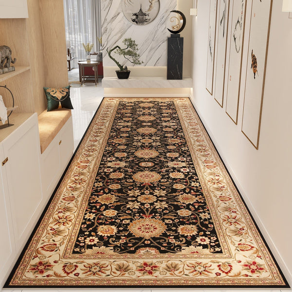 Extra Long Narrow Hallway Runners, Kitchen Runner Rugs, Colorful Persian Runner Rugs for Bedside, Non Slip Entrance Runner Rugs, Washable Entryway Runner Rug Ideas-LargePaintingArt.com