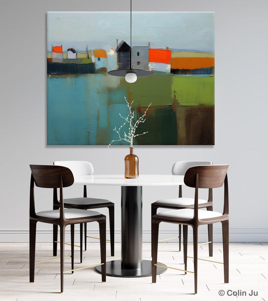 Abstract Landscape Paintings, Extra Large Canvas Painting for Living Room, Large Original Abstract Wall Art, Contemporary Acrylic Paintings-LargePaintingArt.com
