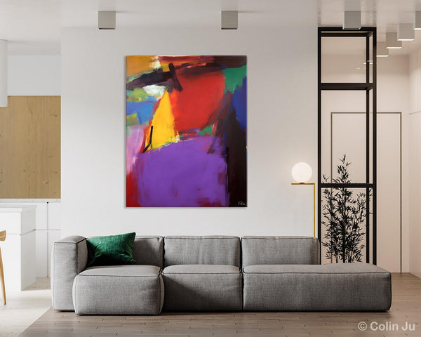 Abstract Painting on Canvas, Extra Large Abstract Painting for Living Room, Large Original Abstract Wall Art, Contemporary Acrylic Paintings-LargePaintingArt.com