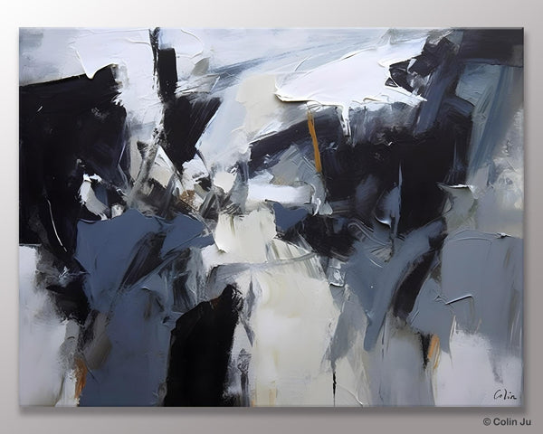 Simple Canvas Art, Contemporary Painting on Canvas, Extra Large Wall Art Paintings, Original Canvas Art for sale, Simple Abstract Paintings-LargePaintingArt.com