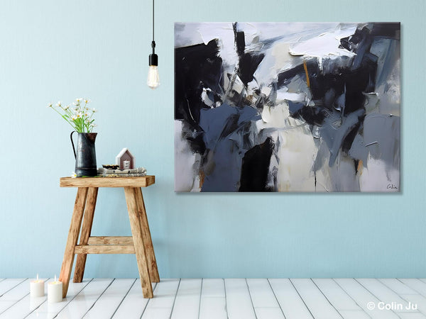 Simple Canvas Art, Contemporary Painting on Canvas, Extra Large Wall Art Paintings, Original Canvas Art for sale, Simple Abstract Paintings-LargePaintingArt.com