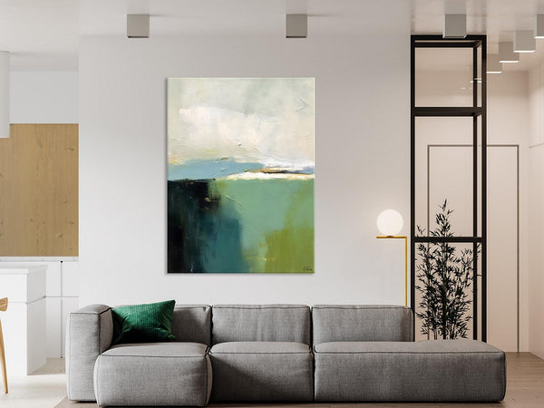 Simple Modern Wall Art, Oversized Contemporary Acrylic Paintings, Original Abstract Paintings, Extra Large Canvas Painting for Living Room-LargePaintingArt.com