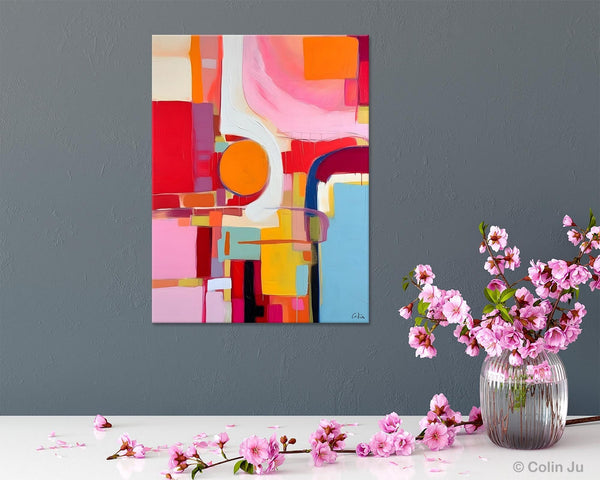 Simple Modern Wall Art, Oversized Contemporary Canvas Art, Original Abstract Paintings, Extra Large Acrylic Painting for Living Room-LargePaintingArt.com