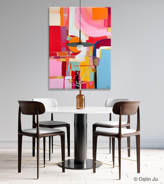 Simple Modern Wall Art, Oversized Contemporary Canvas Art, Original Abstract Paintings, Extra Large Acrylic Painting for Living Room-LargePaintingArt.com