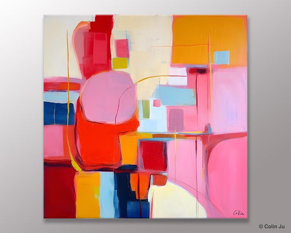 Ultra Modern Acrylic Paintings, Abstract Painting for Bedroom, Original Modern Wall Art Paintings, Oversized Contemporary Canvas Paintings-LargePaintingArt.com