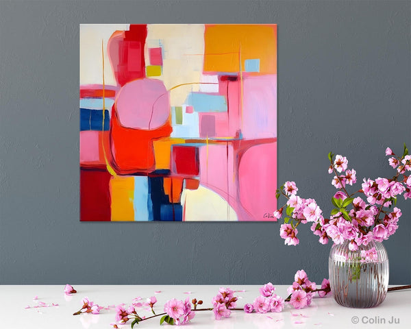 Ultra Modern Acrylic Paintings, Abstract Painting for Bedroom, Original Modern Wall Art Paintings, Oversized Contemporary Canvas Paintings-LargePaintingArt.com