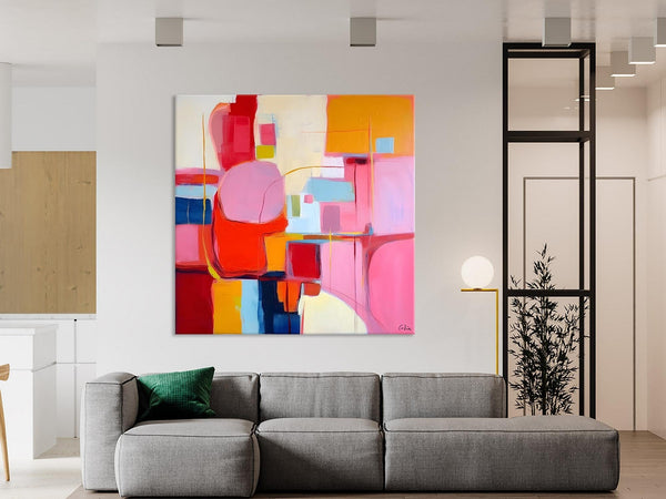 Ultra Modern Acrylic Paintings, Abstract Painting for Bedroom, Original Modern Wall Art Paintings, Oversized Contemporary Canvas Paintings-LargePaintingArt.com