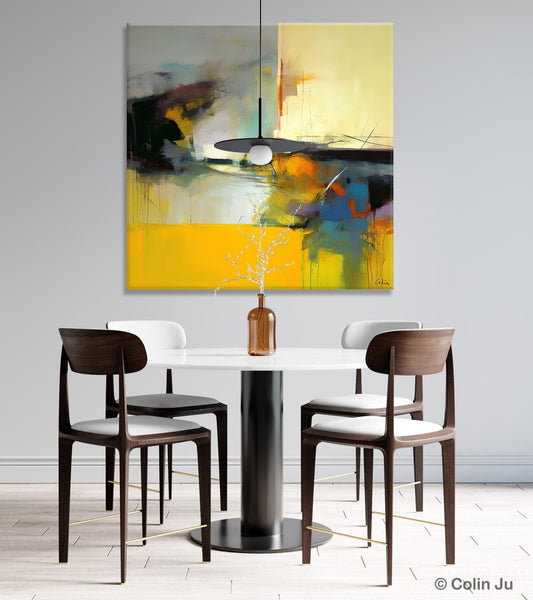 Simple Modern Acrylic Artwork, Modern Canvas Paintings, Large Abstract Art for Bedroom, Original Abstract Wall Art, Contemporary Canvas Art-LargePaintingArt.com