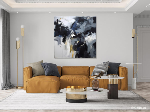 Simple Modern Acrylic Art, Modern Original Abstract Art, Large Abstract Art for Bedroom, Canvas Paintings for Sale, Contemporary Canvas Art-LargePaintingArt.com