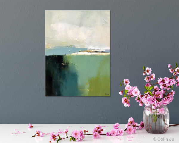 Simple Modern Wall Art, Oversized Contemporary Acrylic Paintings, Original Abstract Paintings, Extra Large Canvas Painting for Living Room-LargePaintingArt.com