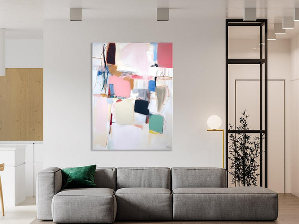 Abstract Painting on Canvas, Contemporary Acrylic Paintings, Extra Large Canvas Painting for Bedroom, Original Abstract Wall Art for Sale-LargePaintingArt.com