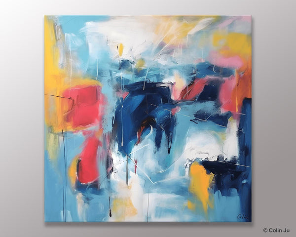 Abstract Paintings for Bedroom, Original Modern Paintings, Large Contemporary Canvas Art, Modern Acrylic Artwork, Buy Art Paintings Online-LargePaintingArt.com