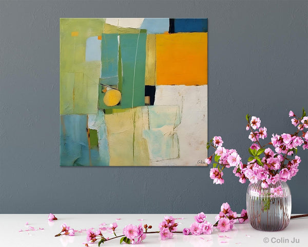 Original Modern Wall Paintings, Contemporary Canvas Art, Abstract Painting for Bedroom, Modern Acrylic Artwork, Heavy Texture Canavas Art-LargePaintingArt.com