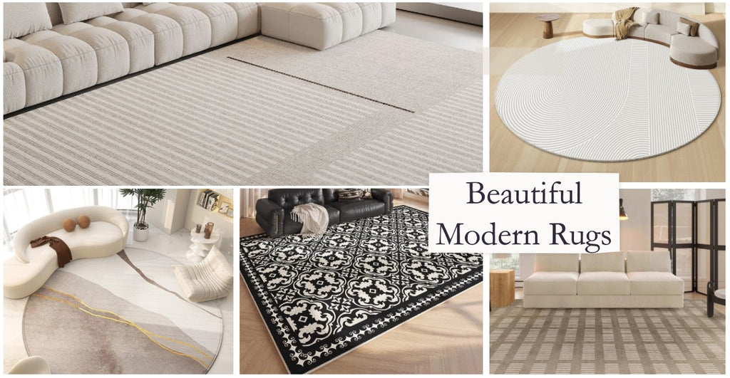 Modern Rugs for Living Room, Modern Living Room Rug Ideas, Circular Rugs for Bedroom, Contemporary Geometric Rugs, Modern Carpets for Dining Room, Grey Modern Rugs