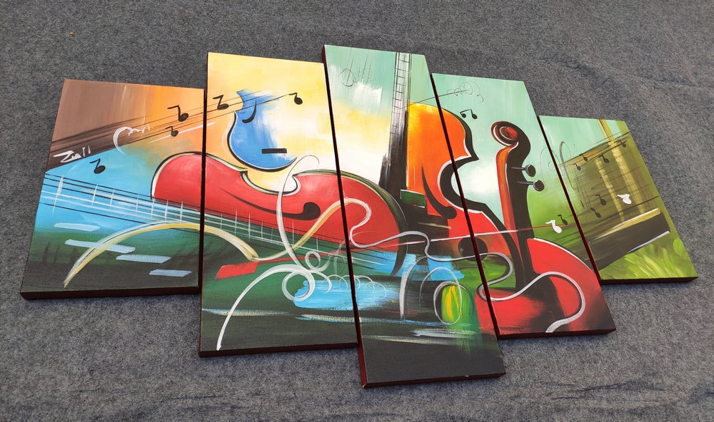 Painting Samples of Music Painting, Acrylic Painting on Canvas, Modern Paintings for Living Room, Modern Abstract Art, Blue Abstract Acrylic Painting, Simple Modern Art