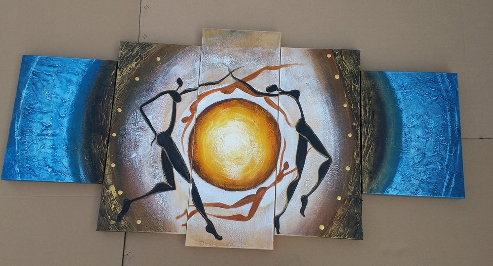 Painting Samples of African Painting, African Woman Painting, Living Room Wall Art, Extra Large Acrylic Painting, Modern Contemporary Abstract Artwork