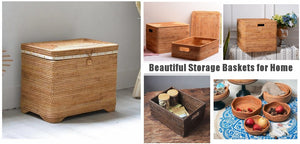 Storage Basket for Bathroom, Storage Baskets for Kitchen, Storage Ideas for Bedroom, Rectangular Storage Baskets, Woven Storage Baskets for Shelves