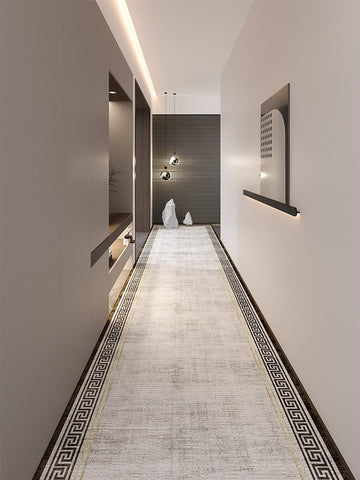 Narrow Extra Long Hallway Runners, Modern Long Hallway Runners, Stain-resistant Non Slip Entryway Runner Rugs, Long Narrow Runner Rugs, Easy Care Entrance Hallway Runner Carpet-LargePaintingArt.com