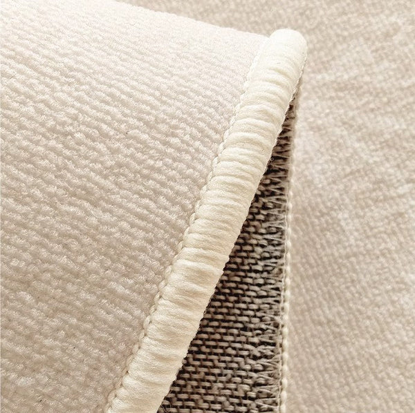 Uniqe Modern Area Rugs for Bedroom, Circular Modern Rugs for Living Room, Flower Pattern Round Carpets under Coffee Table, Contemporary Round Rugs for Dining Room-LargePaintingArt.com