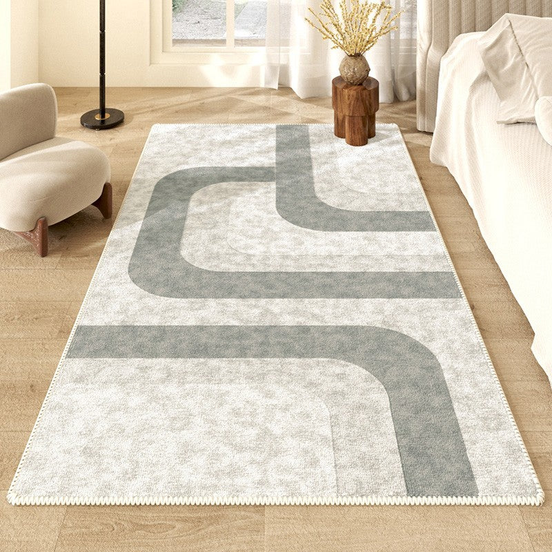 Modern Runner Rugs for Entryway, Kitchen Runner Rugs, Geometric Hallway Runner Rugs, Bathroom Runner Rugs, Contemporary Runner Rugs Next to Bed-LargePaintingArt.com