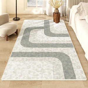 Modern Runner Rugs for Entryway, Kitchen Runner Rugs, Geometric Hallway Runner Rugs, Bathroom Runner Rugs, Contemporary Runner Rugs Next to Bed-LargePaintingArt.com