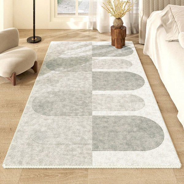 Geometric Modern Rugs for Living Room, Contemporary Abstract Rugs under Dining Room Table, Simple Modern Rugs, Large Modern Rugs for Bedroom-LargePaintingArt.com