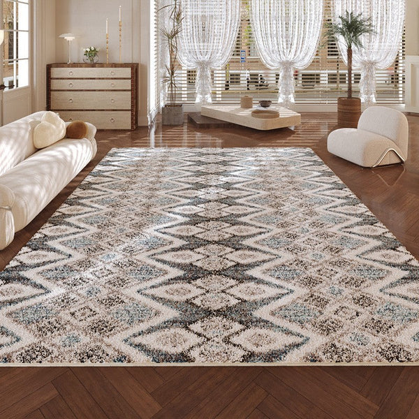 Modern Runner Rugs Next to Bed, Kitchen Runner Rugs, Bathroom Runner Rugs, Contemporary Runner Rugs for Living Room, Runner Rugs for Hallway-LargePaintingArt.com