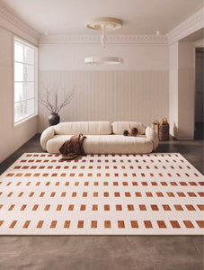 Modern Rug Ideas for Bedroom, Geometric Modern Rug Placement Ideas for Living Room, Contemporary Area Rugs for Dining Room-LargePaintingArt.com