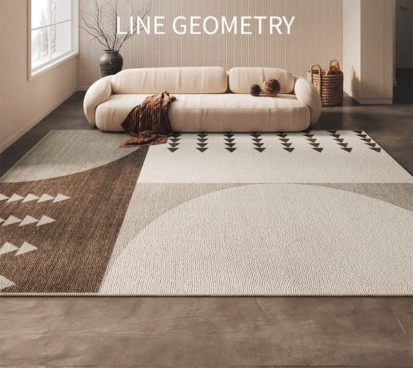 Large Geometric Modern Rus for Living Room, Modern Rug Ideas for Bedroom, Contemporary Area Rugs for Dining Room-LargePaintingArt.com