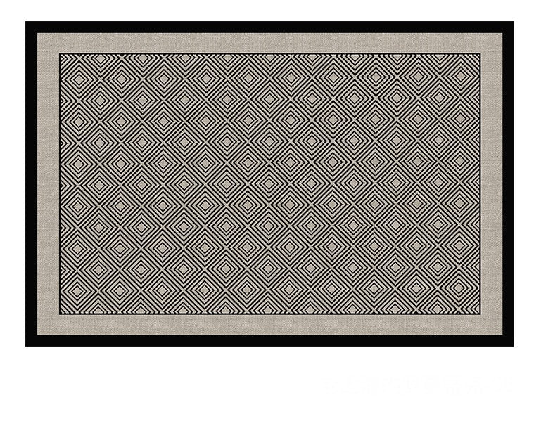 Mid Century Area Rugs for Living Room, Abstract Contemporary Rugs for Bedroom, Modern Carpets for Office, Dining Room Floor Rugs, Elegant Modern Area Rugs under Sofa-LargePaintingArt.com