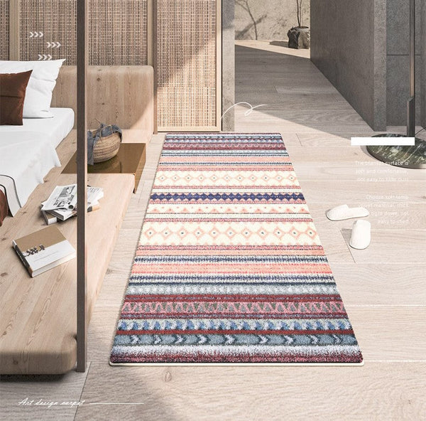 Unique Modern Rugs for Living Room, Contemporary Modern Rugs for Bedroom, Abstract Geometric Modern Rugs, Dining Room Floor Carpets-LargePaintingArt.com