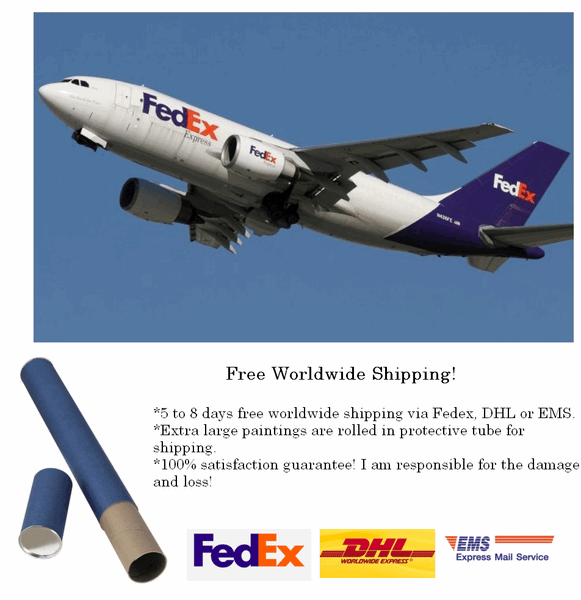 Landscape Canvas Painting, Autumn Tree Paintings, Abstract Landscape Paintings, Custom Original Canvas Painting