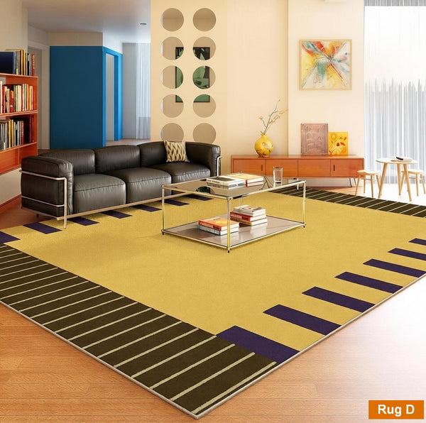 Geometric Modern Rugs, Modern Carpets under Coffee Table, Colorful Modern Rugs for Bedroom, Contemporary Modern Rugs for Living Room-LargePaintingArt.com
