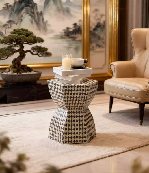 Modern Side Table, Bedside Small Side Table, Contemporary Bedside Table, Small End Table, Shell Small Sofa Side Table, Portable Casual Side Table, Creative Coffee Table, Contemporary Side Table-LargePaintingArt.com