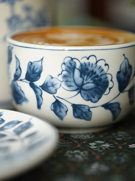 Classic British Tea Cups, Traditional Tea Cup Set, Porcelain Tea Cups, Floral Tea Cup Set, Elegant Tea Cup With Saucer, Ceramic Tea Cup with Saucer, Tea Cup Set, Vintage Tea Cup Set, Modern Ceramic Cups-LargePaintingArt.com