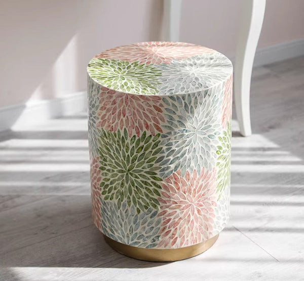 Unique Small End Table, Contemporary Small Sofa Side Table, Portable Casual Side Table, Creative Coffee Table, Shell Small Side Table-LargePaintingArt.com
