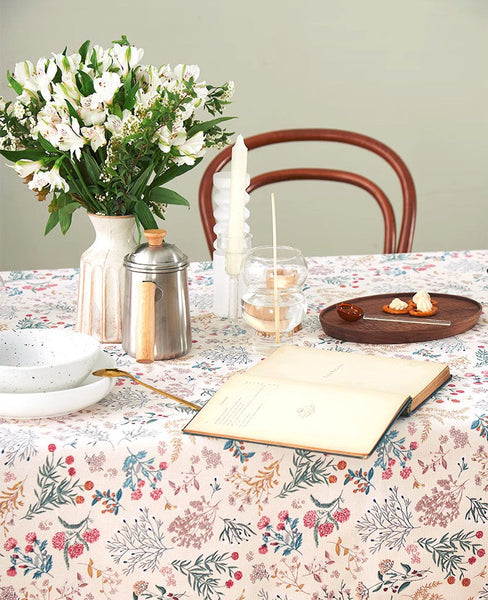 Large Rectangle Tablecloth for Dining Room Table, Rustic Table Covers for Kitchen, Country Farmhouse Tablecloth, Square Tablecloth for Round Table-LargePaintingArt.com