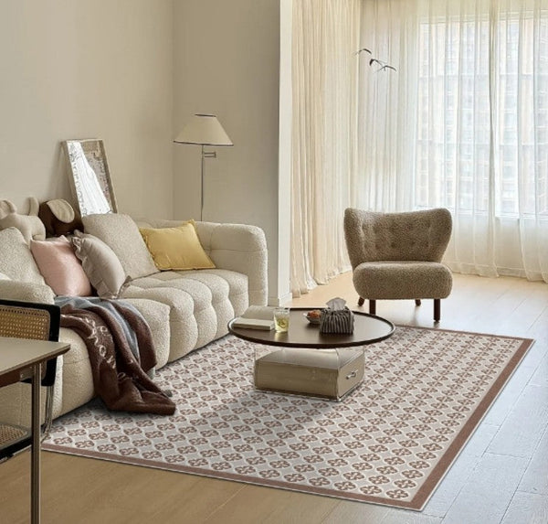 Mid Century Contemporary Modern Rugs for Living Room, Modern Rug Placement Ideas for Dining Room, Large Modern Rugs for Bedroom-LargePaintingArt.com