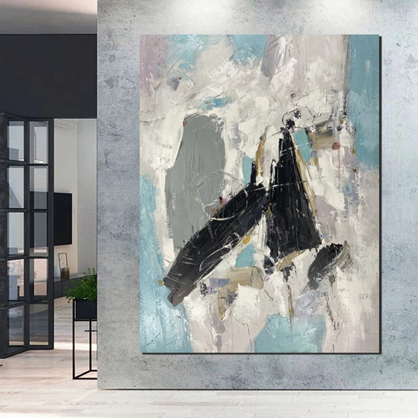 Living Room Wall Painting, Contemporary Wall Painting, Modern Artwork, Large Canvas Painting, Acrylic Painting for Dining Room-LargePaintingArt.com