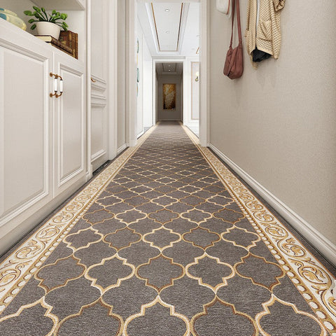 Long Hallway Runners, Non Slip Entryway Runner Rug Ideas, Extra Long Narrow Runner Rugs, Geometric Modern Long Hallway Runners,Contepmorary Runner Rugs-LargePaintingArt.com