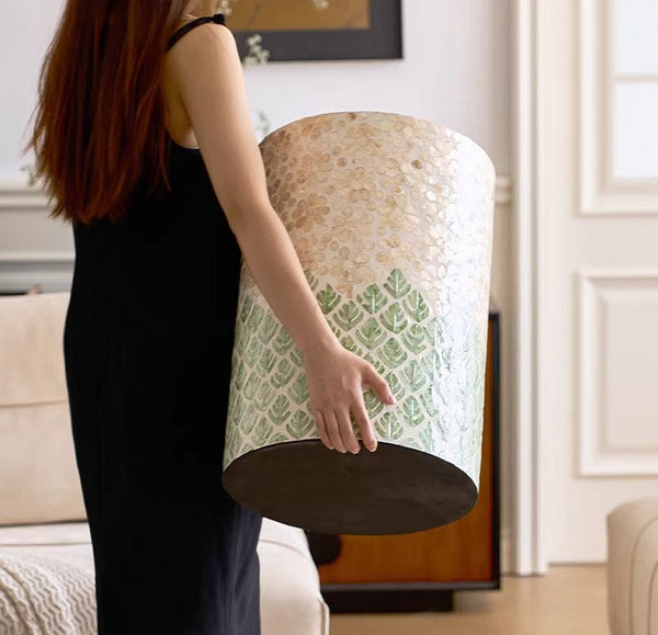 Small End Table, Portable Casual Side Table, Shell Small Sofa Side Table, Modern Side Table, Contemporary Bedside Table, Bedside Small Side Table, Creative Coffee Table, Contemporary Side Table-LargePaintingArt.com