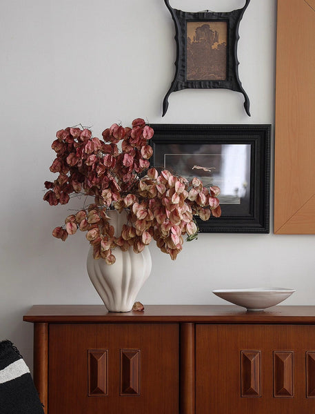 Large Porcelain Vases for Modern Home Decor, Unique Handmade Modern Flower Vase, Centerpiece Ceramic Bouquet Vases, Contemporary Vases on Dining Table-LargePaintingArt.com