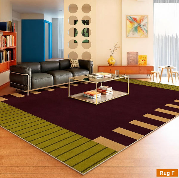 Geometric Modern Rugs, Modern Carpets under Coffee Table, Colorful Modern Rugs for Bedroom, Contemporary Modern Rugs for Living Room-LargePaintingArt.com