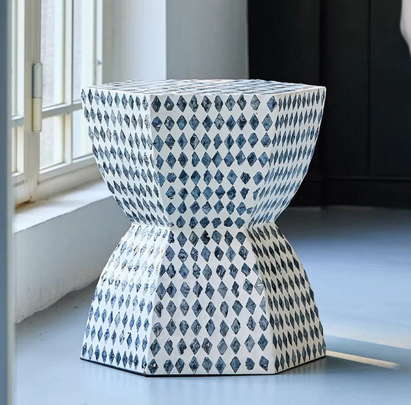 Small End Table, Modern Side Table, Bedside Small Side Table, Contemporary Bedside Table, Shell Small Sofa Side Table, Portable Casual Side Table, Creative Coffee Table, Contemporary Side Table-LargePaintingArt.com