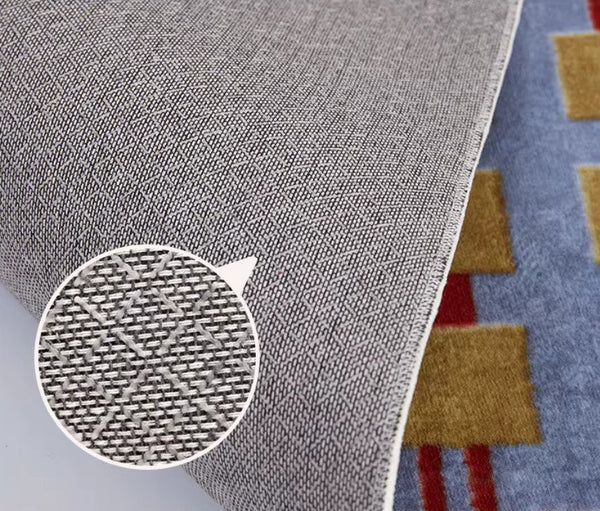 Mid Century Modern Rugs for Living Room, Vintage Area Rugs for Bedroom, Large Contemporary Area Rugs for Dining Room-LargePaintingArt.com