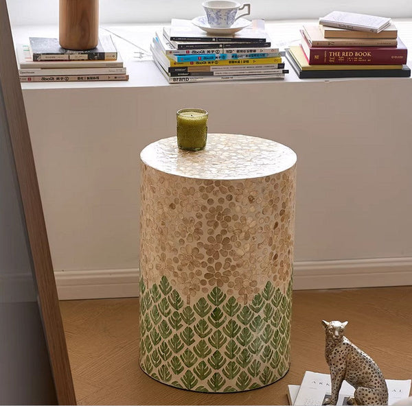 Creative Coffee Table, Contemporary Side Table, Small End Table, Portable Casual Side Table, Shell Small Sofa Side Table, Modern Side Table, Contemporary Bedside Table, Bedside Small Side Table-LargePaintingArt.com