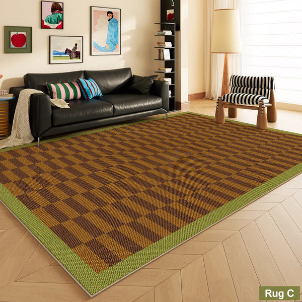 Modern Living Room Rug Ideas, Mid Century Modern Rugs, Colorful Modern Rugs for Dining Room, Geometric Contemporary Area Rugs-LargePaintingArt.com